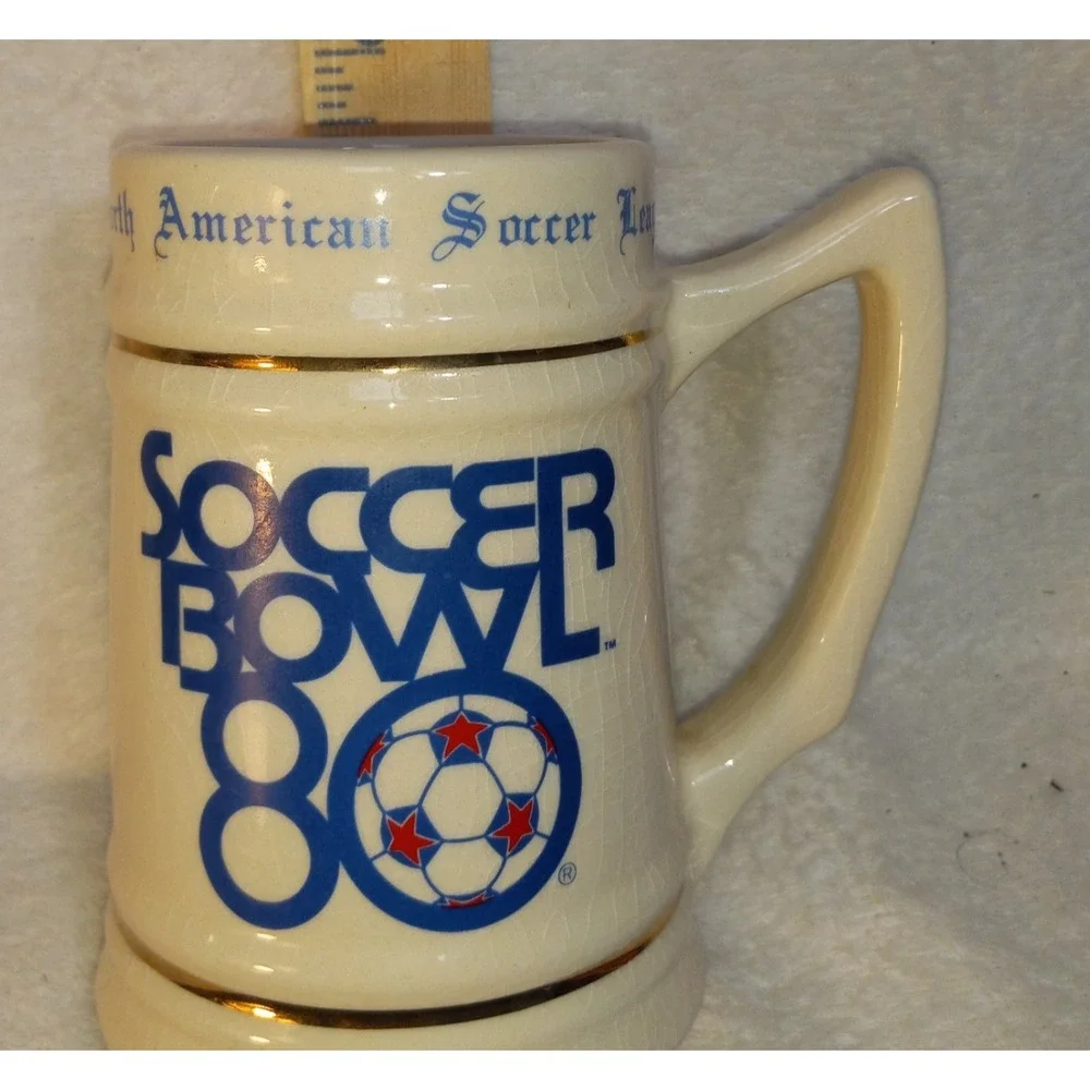 Vintage 1980 Soccer Bowl '80 Commemorative Stein Mug – #259/1980 - VG!  Cosmos